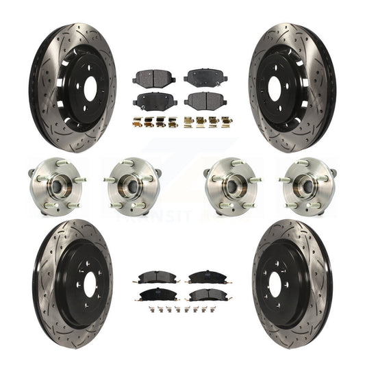[Avant + Arrière] Kit d'ensemble roulement de roue et moyeu pour Ford Flex Taurus Lincoln MKS KBB-110900