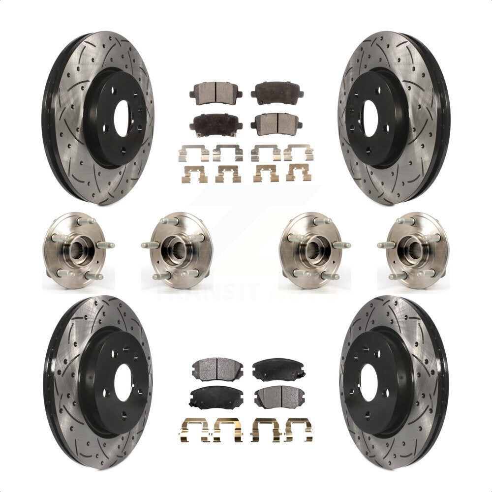 [Avant + Arrière] Kit d'ensemble roulement de roue et moyeu pour 2018-2019 Chevrolet Impala KBB-110903 par Transit Auto