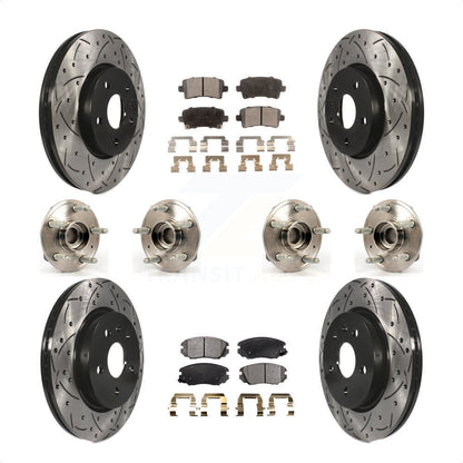 [Avant + Arrière] Kit d'ensemble roulement de roue et moyeu pour 2018-2019 Chevrolet Impala KBB-110903 par Transit Auto
