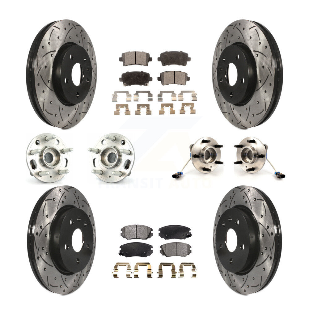 [Avant + Arrière] Kit d'ensemble roulement de roue et moyeu pour 2010 Buick Allure KBB-110904