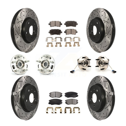 [Avant + Arrière] Kit d'ensemble roulement de roue et moyeu pour 2010 Buick Allure KBB-110904