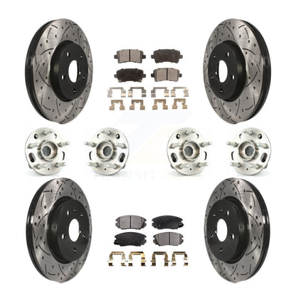[Avant + Arrière] Kit d'ensemble roulement de roue et moyeu pour Chevrolet Malibu Impala Buick LaCrosse KBB-110905