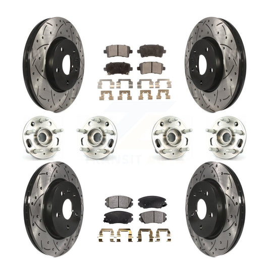 [Avant + Arrière] Kit d'ensemble roulement de roue et moyeu pour Chevrolet Malibu Impala Buick LaCrosse KBB-110905