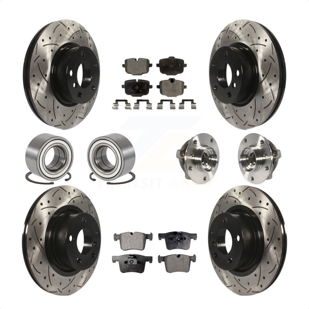 [Avant + Arrière] Kit d'ensemble roulement de roue et moyeu pour 2012 BMW X3 From 10 11 KBB-110906 par Transit Auto
