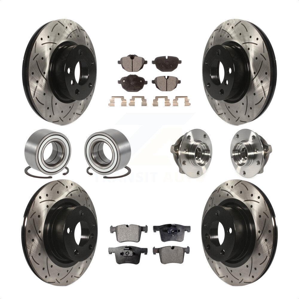 [Avant + Arrière] Kit d'ensemble roulement de roue et moyeu pour BMW X3 KBB-110907 par Transit Auto
