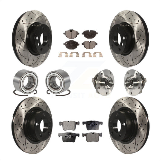 [Avant + Arrière] Kit d'ensemble roulement de roue et moyeu pour BMW X3 KBB-110907 par Transit Auto