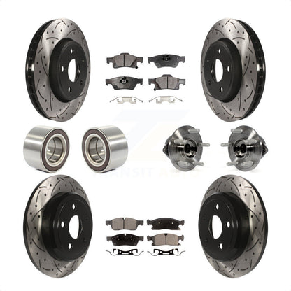 [Avant + Arrière] Kit d'ensemble roulement de roue et moyeu pour Dodge Durango KBB-110908 par Transit Auto