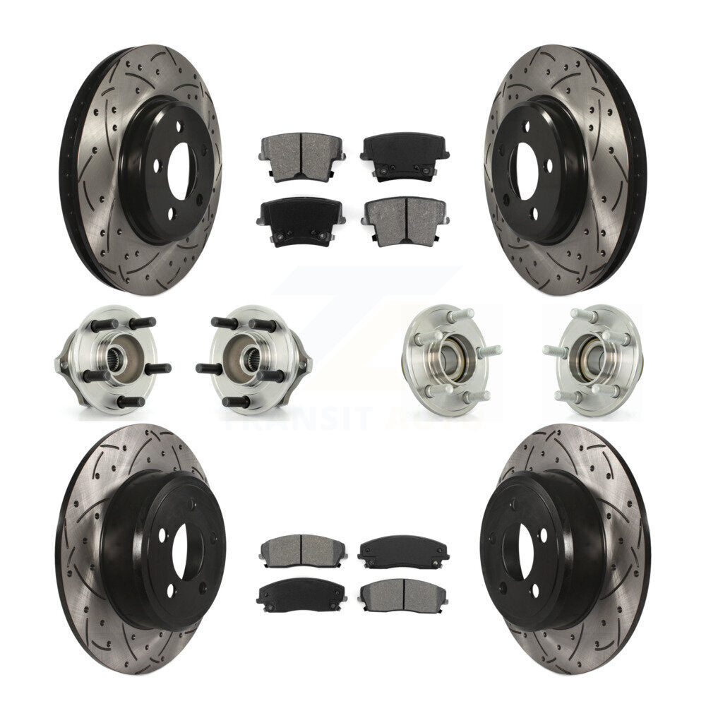 [Avant + Arrière] Kit d'ensemble roulement de roue et moyeu pour Chrysler 300 Dodge Charger Magnum KBB-110966