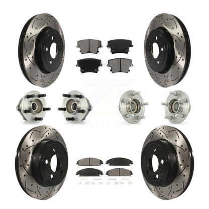 [Avant + Arrière] Kit d'ensemble roulement de roue et moyeu pour Chrysler 300 Dodge Charger Magnum KBB-110967