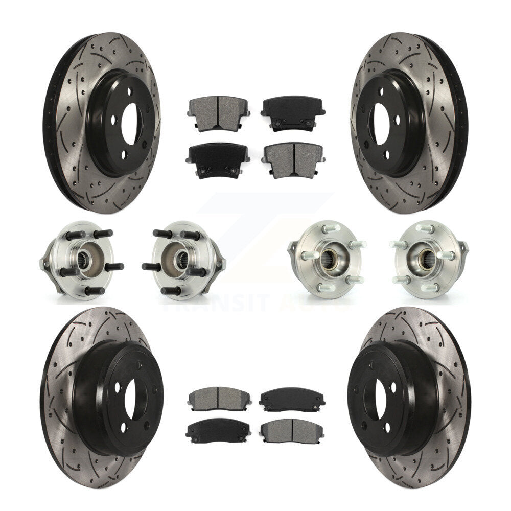 [Avant + Arrière] Kit d'ensemble roulement de roue et moyeu pour Dodge Charger Magnum AWD avec 2.7L KBB-110969
