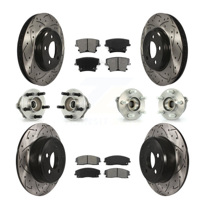 [Avant + Arrière] Kit d'ensemble roulement de roue et moyeu pour Dodge Charger Magnum AWD avec 2.7L KBB-110969