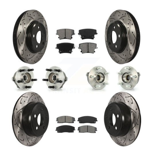 [Avant + Arrière] Kit d'ensemble roulement de roue et moyeu pour Dodge Charger Magnum AWD avec 2.7L KBB-110969