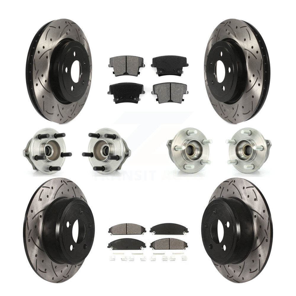 [Avant + Arrière] Kit d'ensemble roulement de roue et moyeu pour 2005-2006 Chrysler 300 AWD avec 3.5L KBB-110970