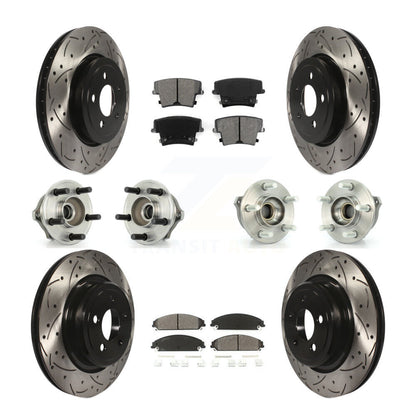 [Avant + Arrière] Kit d'ensemble roulement de roue et moyeu pour 2007-2008 Dodge Charger AWD avec 5.7L avec Police Package KBB-110972