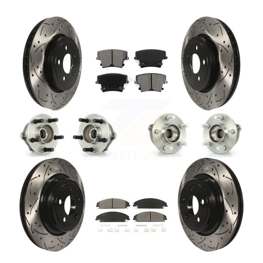 [Avant + Arrière] Kit d'ensemble roulement de roue et moyeu pour 2007-2008 Dodge Charger AWD avec 5.7L avec Police Package KBB-110972