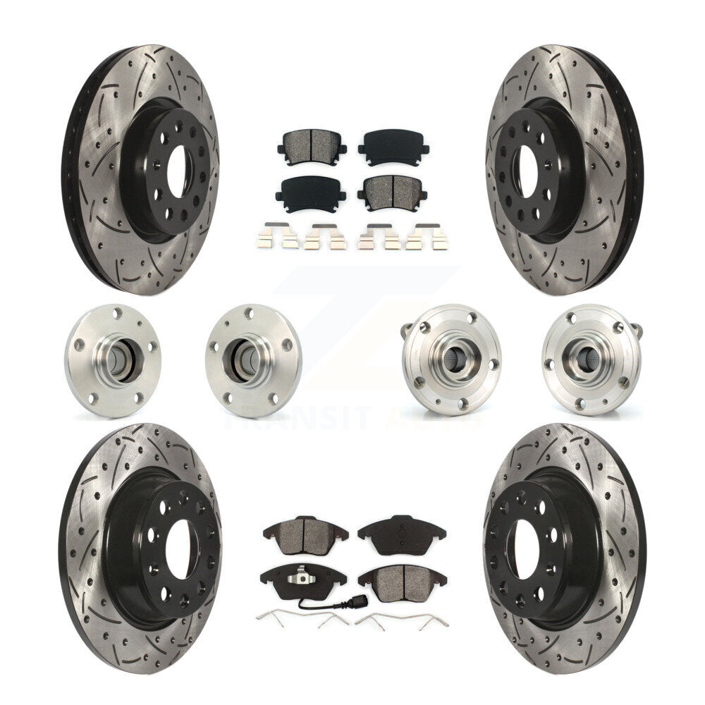 [Avant + Arrière] Kit d'ensemble roulement de roue et moyeu pour Volkswagen CC Passat KBB-110973