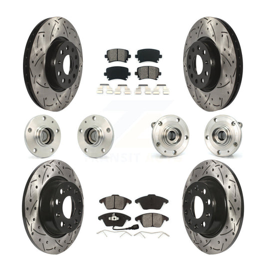 [Avant + Arrière] Kit d'ensemble roulement de roue et moyeu pour Volkswagen CC Passat KBB-110973
