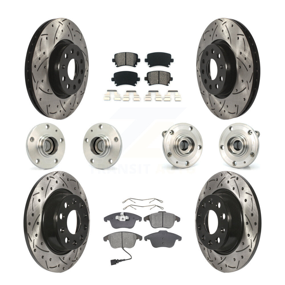 [Avant + Arrière] Kit d'ensemble roulement de roue et moyeu pour Volkswagen Tiguan Audi Q3 KBB-110977