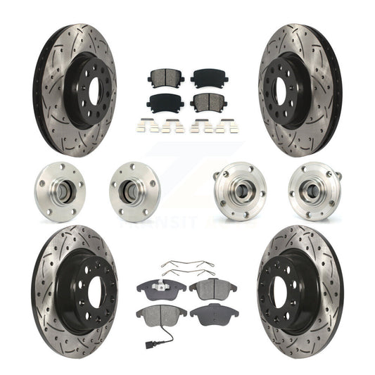 [Avant + Arrière] Kit d'ensemble roulement de roue et moyeu pour Volkswagen Tiguan Audi Q3 KBB-110977