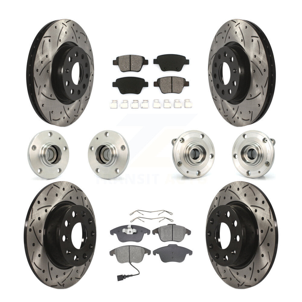 [Avant + Arrière] Kit d'ensemble roulement de roue et moyeu pour Volkswagen Passat KBB-110978