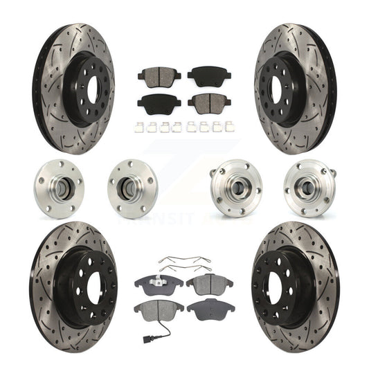 [Avant + Arrière] Kit d'ensemble roulement de roue et moyeu pour Volkswagen Passat KBB-110978