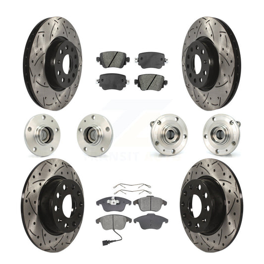 [Avant + Arrière] Kit d'ensemble roulement de roue et moyeu pour Volkswagen Passat KBB-110979