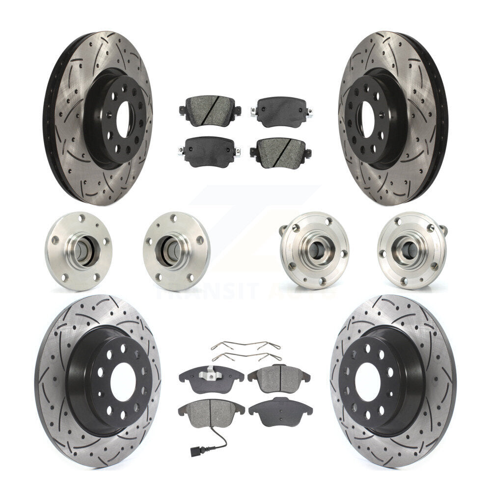 [Avant + Arrière] Kit d'ensemble roulement de roue et moyeu pour 2016-2018 Audi Q3 KBB-110980