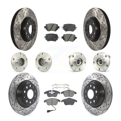 [Avant + Arrière] Kit d'ensemble roulement de roue et moyeu pour 2016-2018 Audi Q3 KBB-110980