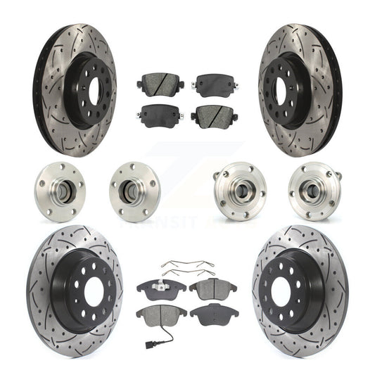 [Avant + Arrière] Kit d'ensemble roulement de roue et moyeu pour 2016-2018 Audi Q3 KBB-110980