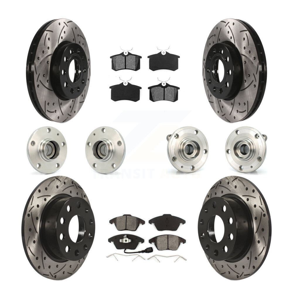 [Avant + Arrière] Kit d'ensemble roulement de roue et moyeu pour Volkswagen Jetta Beetle KBB-110982