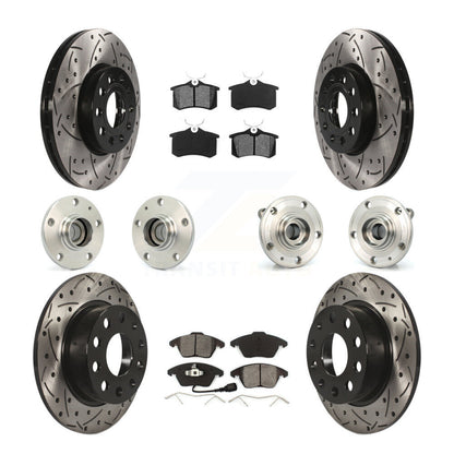 [Avant + Arrière] Kit d'ensemble roulement de roue et moyeu pour Volkswagen Jetta Beetle KBB-110982