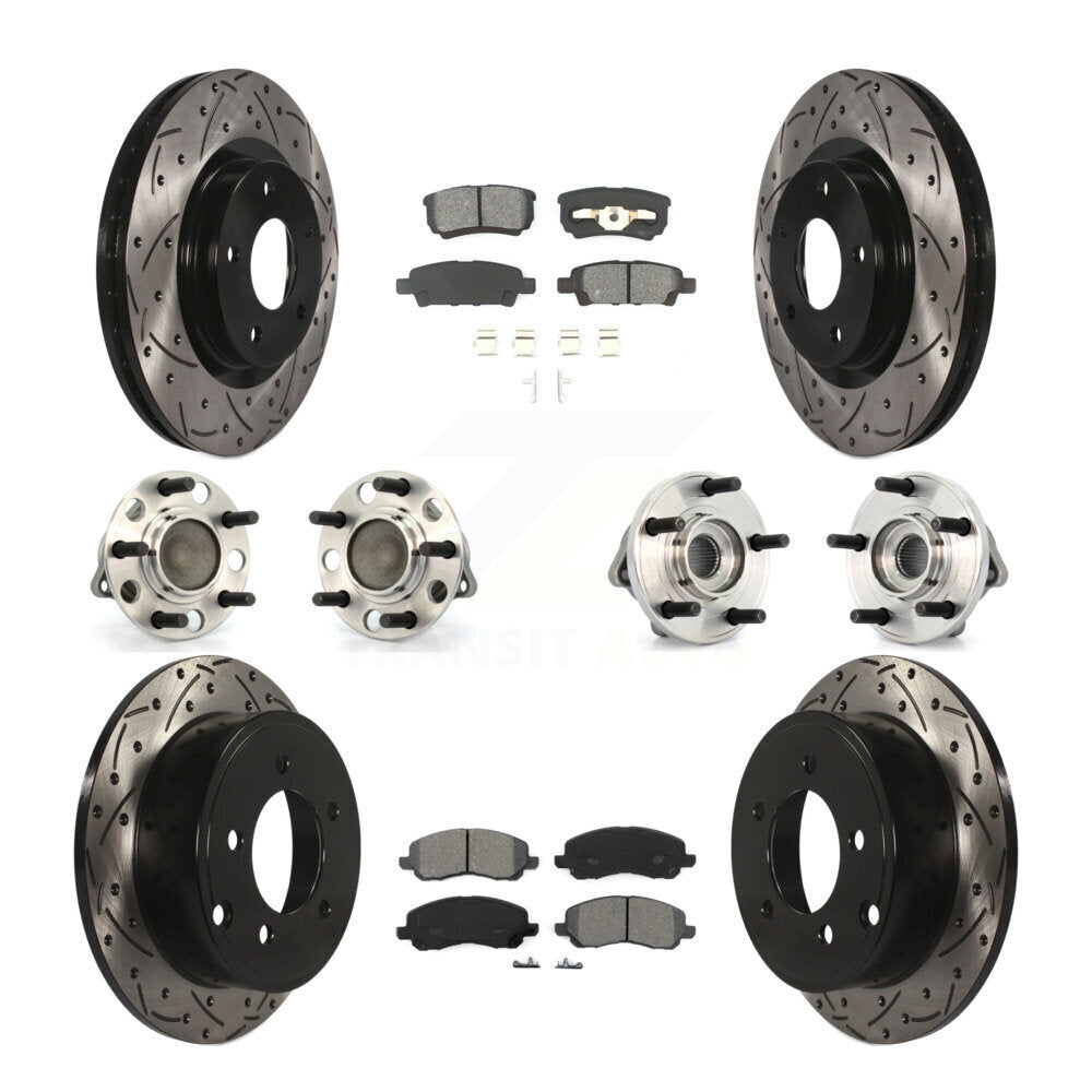 [Avant + Arrière] Kit d'ensemble roulement de roue et moyeu pour Dodge Chrysler Avenger Sebring 200 Caliber KBB-110994