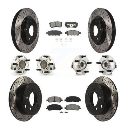 [Avant + Arrière] Kit d'ensemble roulement de roue et moyeu pour Dodge Chrysler Avenger Sebring 200 Caliber KBB-110994