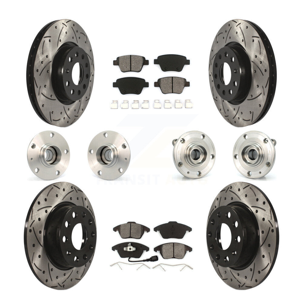 [Avant + Arrière] Kit d'ensemble roulement de roue et moyeu pour Volkswagen GTI avec 30mm bearing KBB-110997