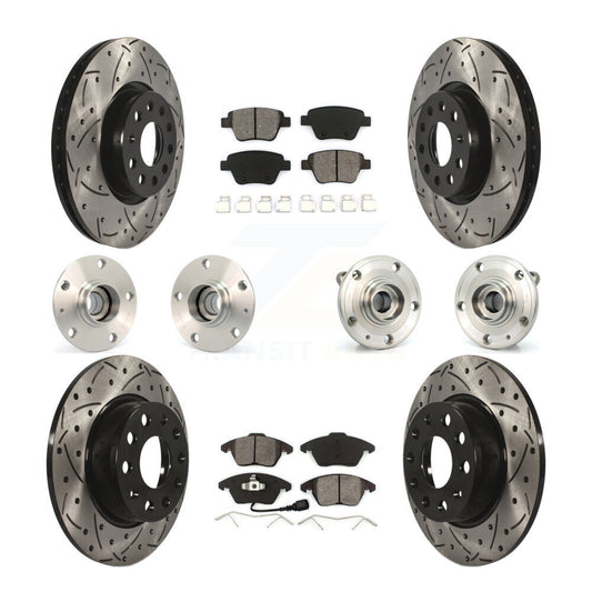 [Avant + Arrière] Kit d'ensemble roulement de roue et moyeu pour Volkswagen GTI avec 30mm bearing KBB-110997