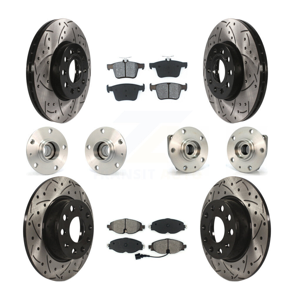 [Avant + Arrière] Kit d'ensemble roulement de roue et moyeu pour 2015-2019 Volkswagen e-Golf KBB-111006