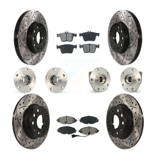 [Avant + Arrière] Kit d'ensemble roulement de roue et moyeu pour 2015-2019 Volkswagen e-Golf KBB-111006