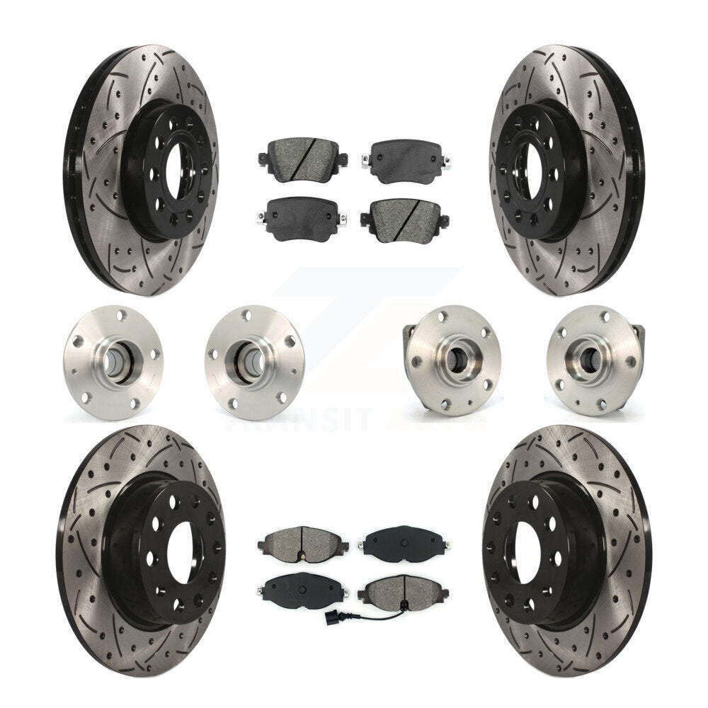 [Avant + Arrière] Kit d'ensemble roulement de roue et moyeu pour Volkswagen Golf SportWagen KBB-111007