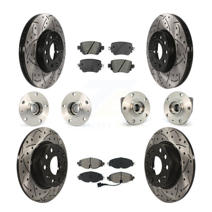 [Avant + Arrière] Kit d'ensemble roulement de roue et moyeu pour Volkswagen Golf SportWagen KBB-111007
