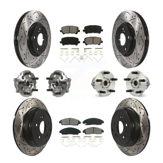[Avant + Arrière] Kit d'ensemble roulement de roue et moyeu pour Honda Pilot Acura MDX ZDX KBB-111008
