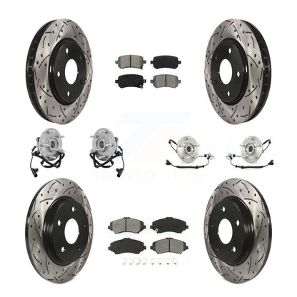 [Avant + Arrière] Kit d'ensemble roulement de roue et moyeu pour Chrysler Town & Country Dodge Grand Caravan Volkswagen Routan KBB-111009