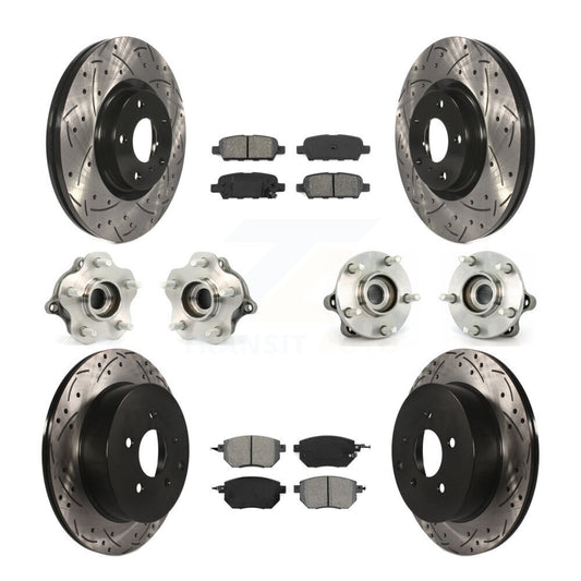[Avant + Arrière] Kit d'ensemble roulement de roue et moyeu pour 2005-2007 Nissan Murano AWD KBB-111010