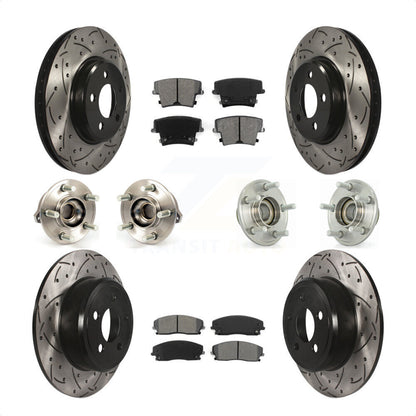 [Avant + Arrière] Kit d'ensemble roulement de roue et moyeu pour Dodge Charger Chrysler 300 Challenger KBB-111011 par Transit Auto