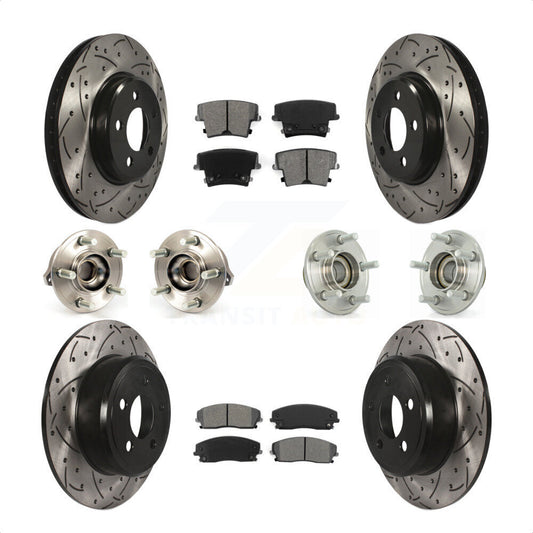 [Avant + Arrière] Kit d'ensemble roulement de roue et moyeu pour Dodge Charger Chrysler 300 Challenger KBB-111011 par Transit Auto