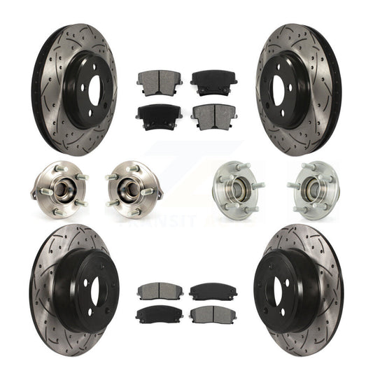 [Avant + Arrière] Kit d'ensemble roulement de roue et moyeu pour Dodge Charger Chrysler 300 Challenger KBB-111011