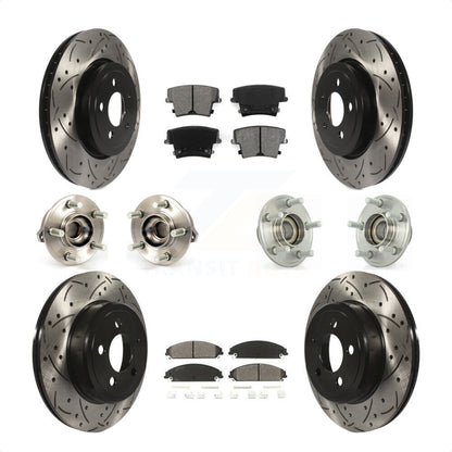 [Avant + Arrière] Kit d'ensemble roulement de roue et moyeu pour Dodge Chrysler 300 Charger Challenger KBB-111012 par Transit Auto