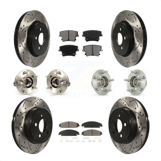 [Avant + Arrière] Kit d'ensemble roulement de roue et moyeu pour Dodge Chrysler 300 Charger Challenger KBB-111012 par Transit Auto