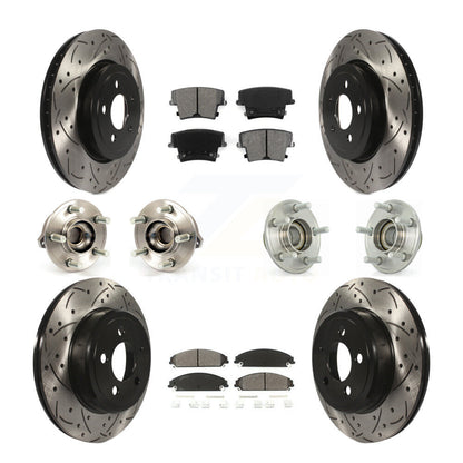 [Avant + Arrière] Kit d'ensemble roulement de roue et moyeu pour Dodge Chrysler 300 Charger Challenger KBB-111012
