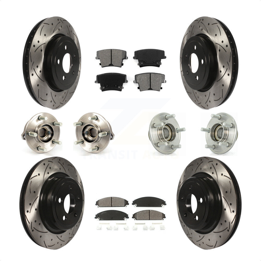 [Avant + Arrière] Kit d'ensemble roulement de roue et moyeu pour Dodge Charger avec Police Package KBB-111013 par Transit Auto