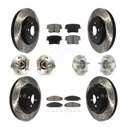 [Avant + Arrière] Kit d'ensemble roulement de roue et moyeu pour Dodge Charger avec Police Package KBB-111013 par Transit Auto